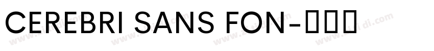 CEREBRI SANS FON字体转换